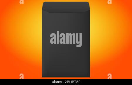 mock up illustration of envelope on abstract background Stock Vector