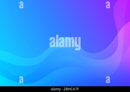 Landscape skyblue gradient fill vector abstract background minimalistic concept Stock Vector