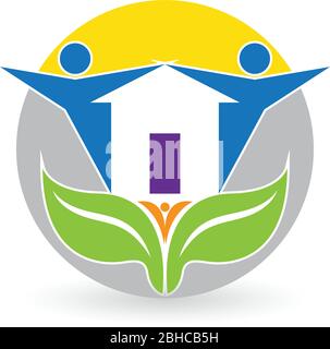 family home logo Stock Vector