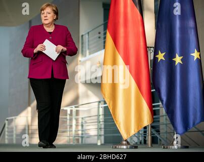 Berlin, Germany. 23rd Apr, 2020. Credit: Michael Kappeler/dpa-Pool/dpa/Alamy Live News Stock Photo