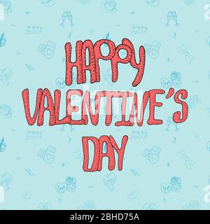Cute Vector Valentine day card or banner Stock Vector