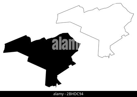 Johnson County, Georgia (U.S. county, United States of America,USA, U.S., US) map vector illustration, scribble sketch Johnson map Stock Vector