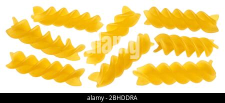 Download Falling Fusilli Pasta Flying Yellow Raw Macaroni Over Black Background Stock Photo Alamy PSD Mockup Templates