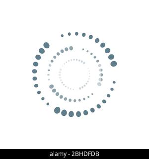 Halftone dotted vector graphic design illustration Stock Vector