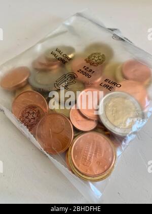 Italian Euro coins starter kit Stock Photo