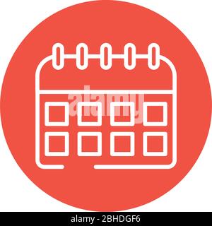 calendar reminder block style icon Stock Vector Image & Art - Alamy