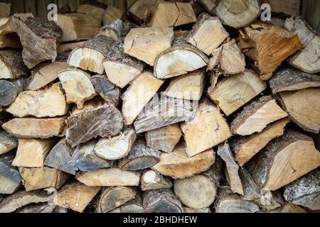 Log Pile Stock Photo