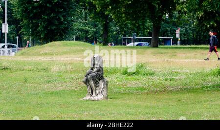 Headless statue in Crystal Palace Park, South London,Sydenham, London, UK Stock Photo