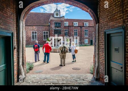 Tudor courtyard at Fulham Palace, London, England, United Kingdom Stock Photo