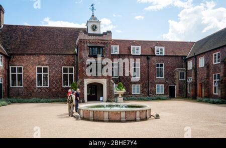 Tudor courtyard at Fulham Palace, London, England, United Kingdom Stock Photo