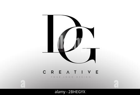 Preventie Heer kans DG gd letter design logo logotype icon concept with serif font and classic  elegant style look vector illustration Stock Vector Image & Art - Alamy