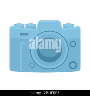 Camera icon on a white isolated background. Vector image Stock Vector