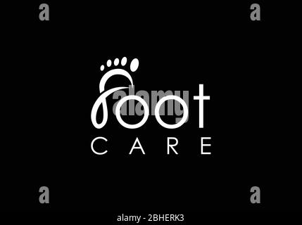 Foot and care icon logo template, Foot and ankle healthcare Stock Vector