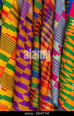 Accra, Ghana. Kente Cloth Stock Photo - Alamy