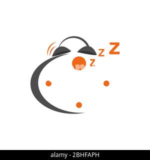 Alarm clock vector symbol isolated white background. Watch object, time office symbol. Clock flat icon. Vector illustration EPS.8 EPS.10 Stock Vector