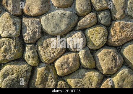 wall from natural stones Stock Photo