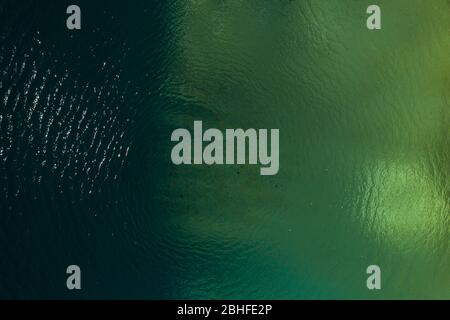 Ripples on dark and light coloured water Stock Photo