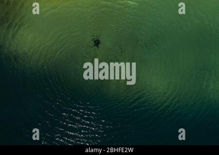Ripples on dark and light coloured water Stock Photo