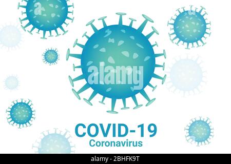 Covid-19 Coronavirus disease icon. Corona virus iconic background vector file, easy to edit coronavirus vector file Stock Vector