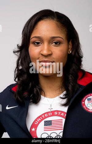 Basketball player Maya Moore poses at the Team USA Media Summit in Dallas, Texas in advance of the 2012 London Olympics.  May 14, 2012 ©Bob Daemmrich Stock Photo