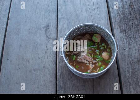 Spicy noodles Falls , put the Pinto. Stock Photo