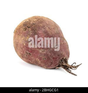 The whole red beetroots isolated on white background Stock Photo