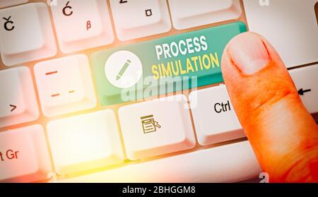 Handwriting text Process Simulation. Conceptual photo Technical ...