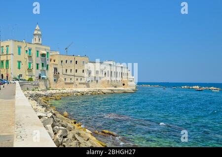 Image of the city of Molfetta, directly on the sea Stock Photo