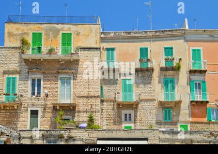 Image of the city of Molfetta, directly on the sea Stock Photo