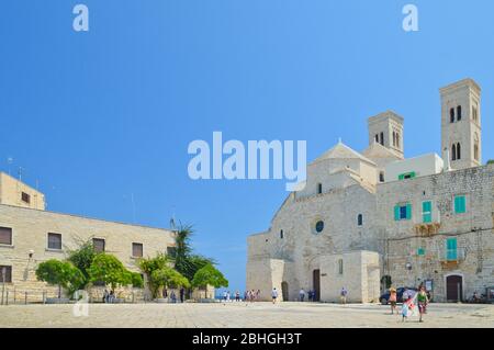 Image of the city of Molfetta, directly on the sea Stock Photo