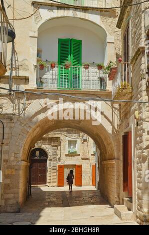 Image of the city of Molfetta, directly on the sea Stock Photo