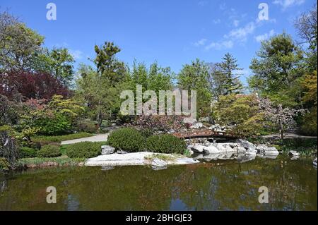Setagaya Park in spring landscape Vienna Austria Stock Photo