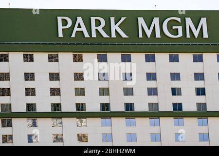 Park MGM Las Vegas, Las Vegas Nevada USA, March 30, 2020 Stock Photo