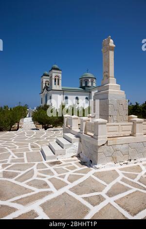 Church of Paros, Greece, Cyclades islands, Southern Europe Stock Photo