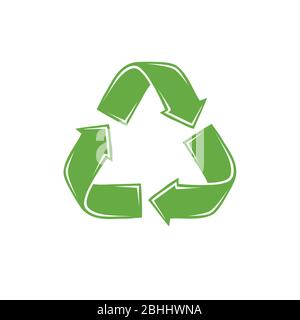 Recycle sign. Waste recycling, ecology vector illustration Stock Vector