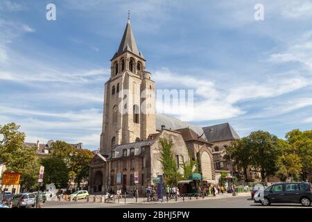 Abbey of Saint-Germain-des-Prés, Paris, France. Stock Photo