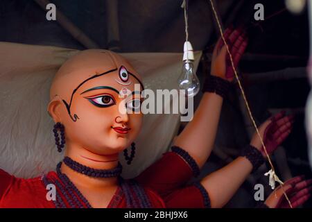 Kumartuli in the time of Mahalaya Stock Photo