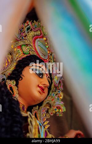 Kumartuli in the time of Mahalaya Stock Photo