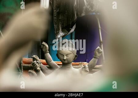 Kumartuli in the time of Mahalaya Stock Photo