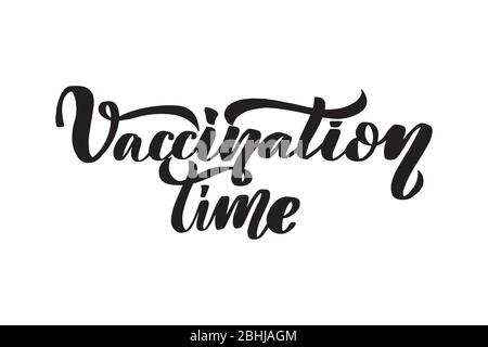 Vector calligraphy illustration isolated on white background. Stock Vector