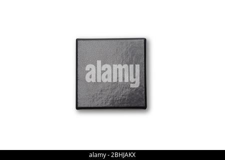 Black box top view isolated on white background with clipping path. Stock Photo