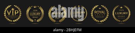 Luxury and vip labels Stock Vector