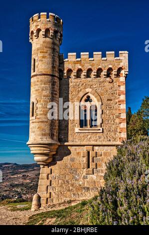 Tour Magdala in Rennes-le-Chateau, France. Stock Photo