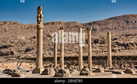 Apadana Palace, Persepolis, Iran. Stock Photo