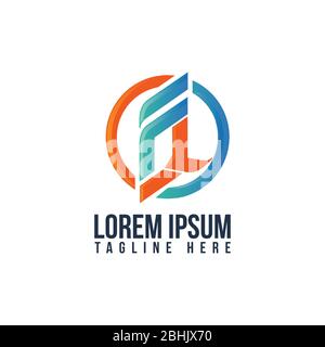 Unique initial FQ letter symbol for your best business symbol. Creative letter FQ modern business symbol vector template. Vector illustration EPS.8 EP Stock Vector