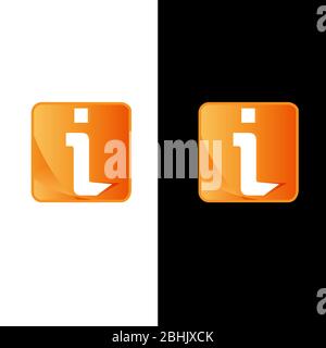 Unique letter i symbol vector template on the white background. Business i letter symbol design. Vector illustration EPS.8 EPS.10 Stock Vector
