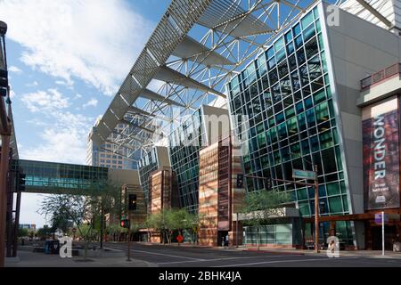 View of the Phoenix Convention Center in downtown Stock Photo