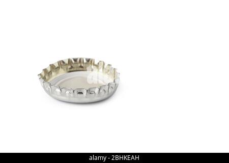 Beer bottle cap isolated on white background Stock Photo