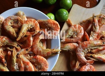 dry shrimp dish still life Stock Photo