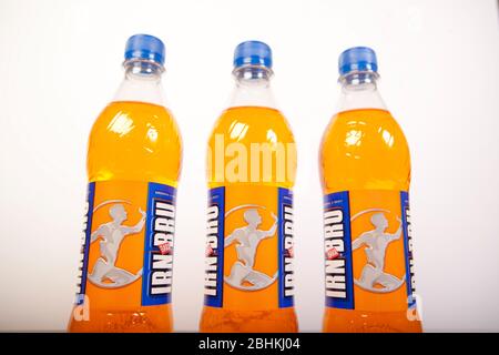 Illustrative image of Irn Bru bottles Stock Photo - Alamy